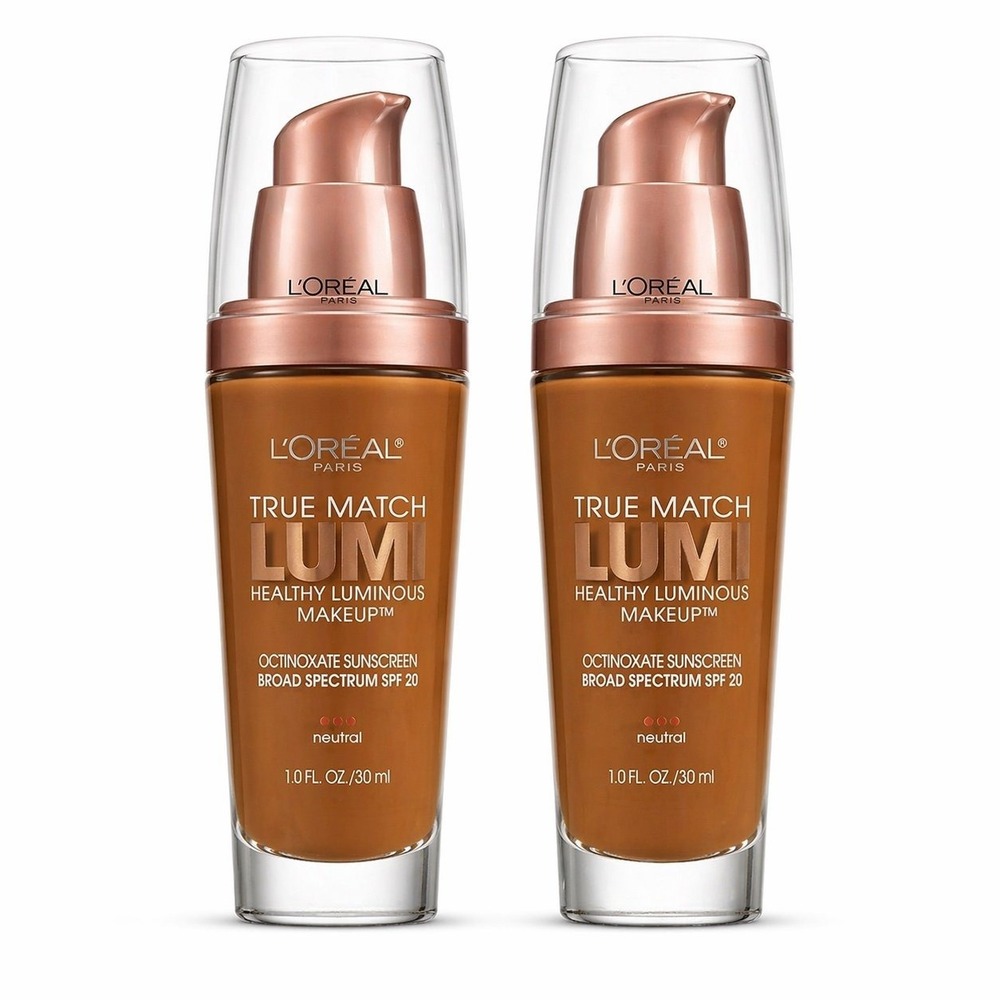 L'Oréal True Match Lumi Foundation N7-8 Classic Tan 2 Pack SPF 20